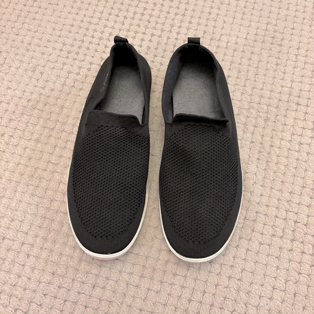 Suavs The Zilker Black Mesh Slip On Loafers